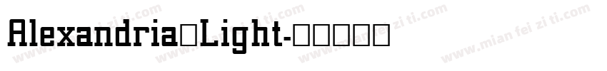 Alexandria Light字体转换